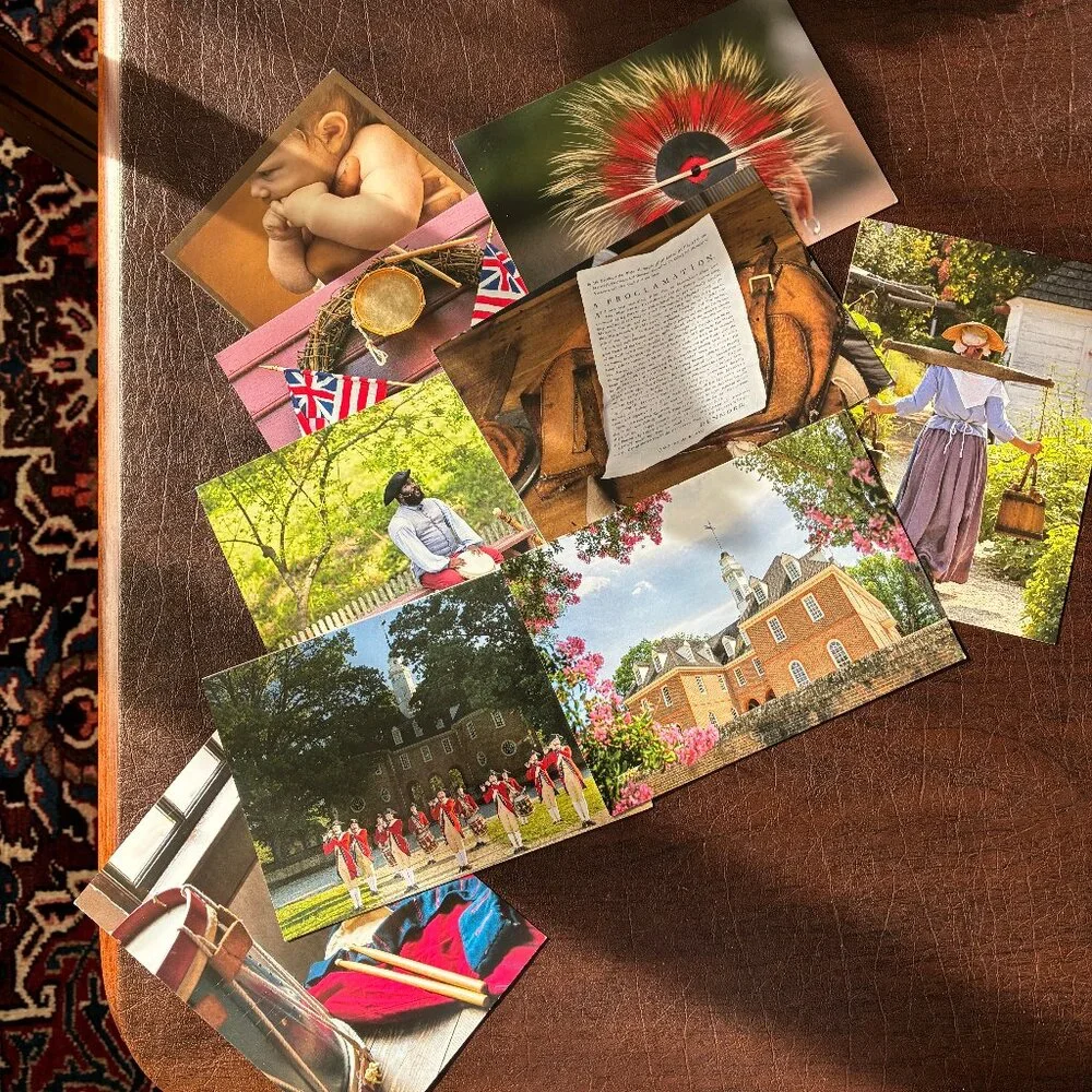 Colonial Williamsburg Blank Cards Set – Historical Stationery – 9 Cards - Picture 3 of 5